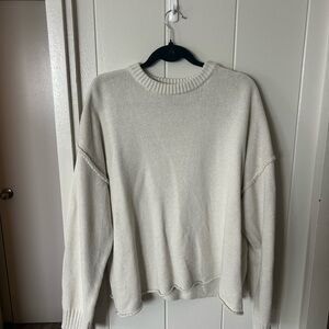 Cream crewneck sweater